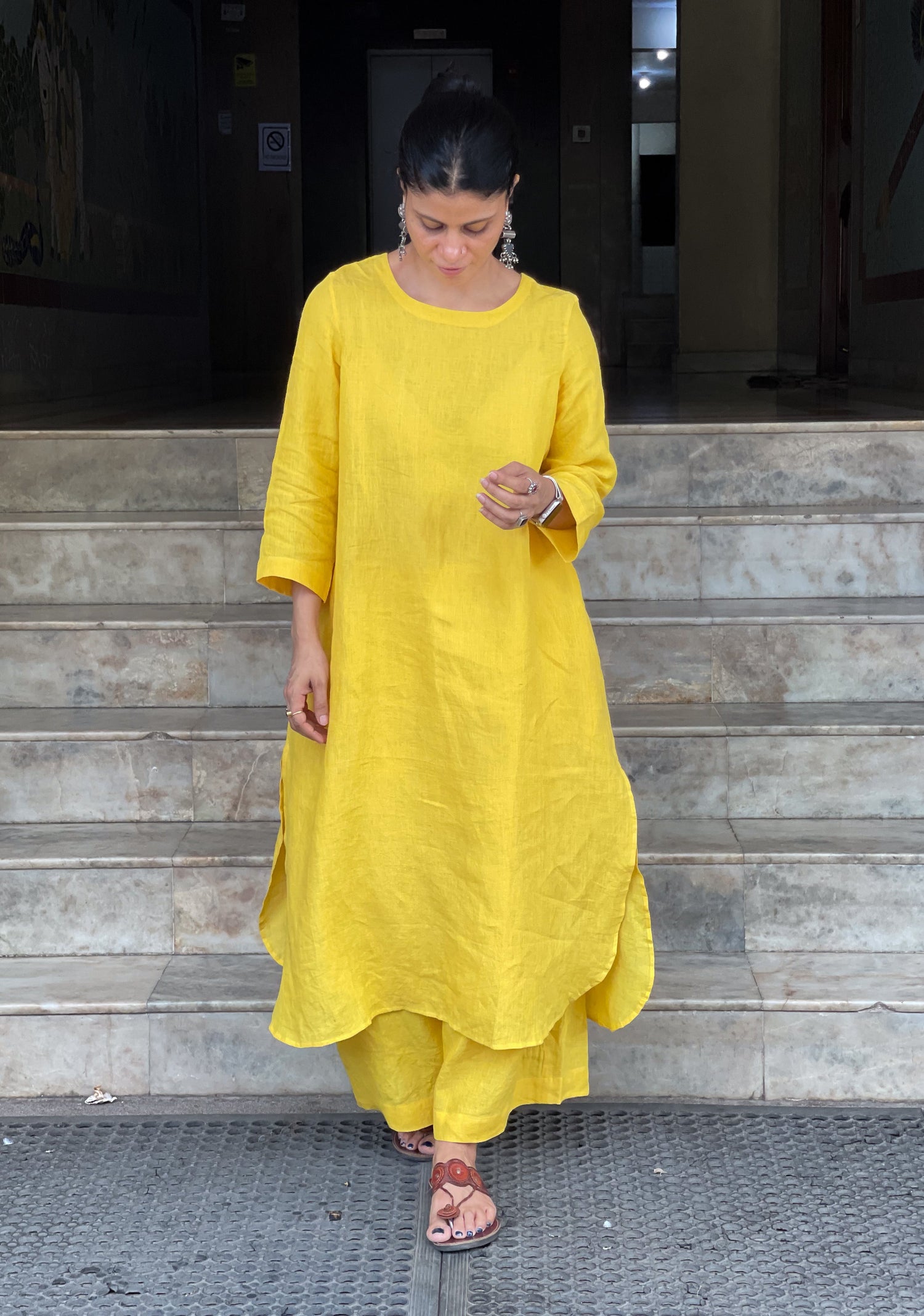 NYRA Collection - Handloom Linen Kurta