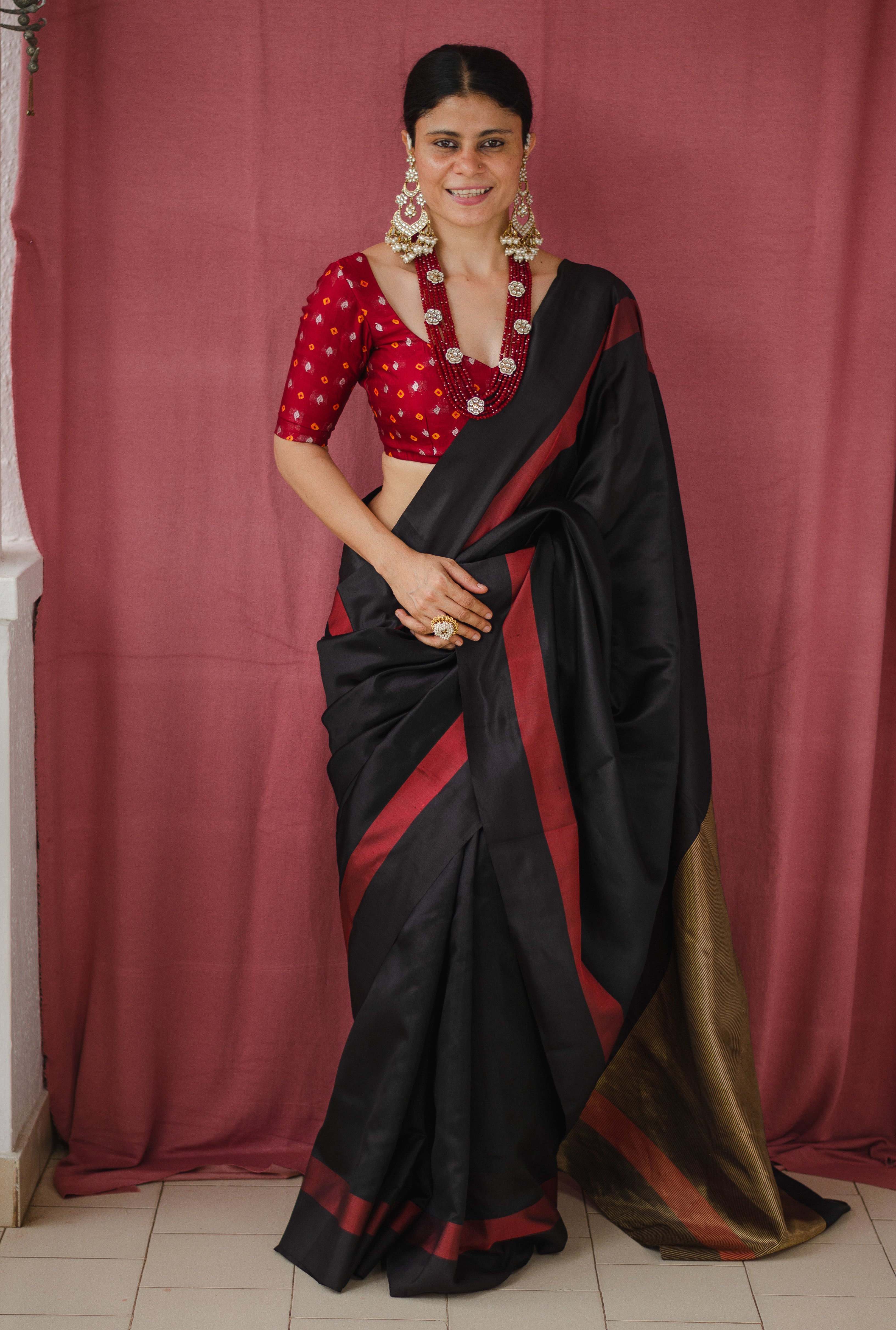 Double Woven handloom Traditional Indori Bootis Muslin Chanderi Saree. – Chakori  Ethnic