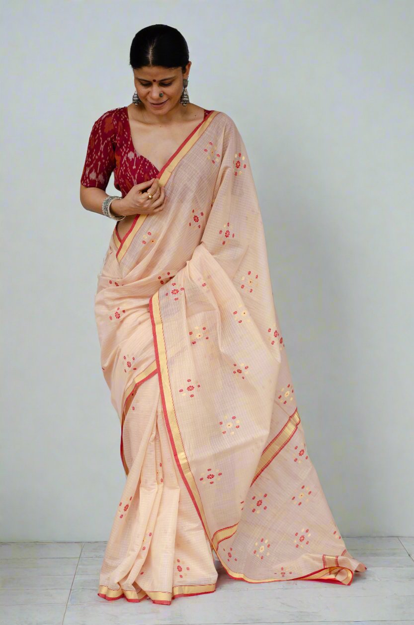 Buy Chanderi Sarees Online at Best Price | Taneira