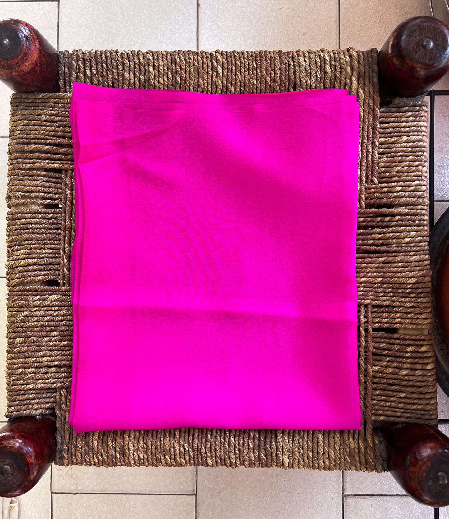 Hand Painted  Crepe Silk Saree.