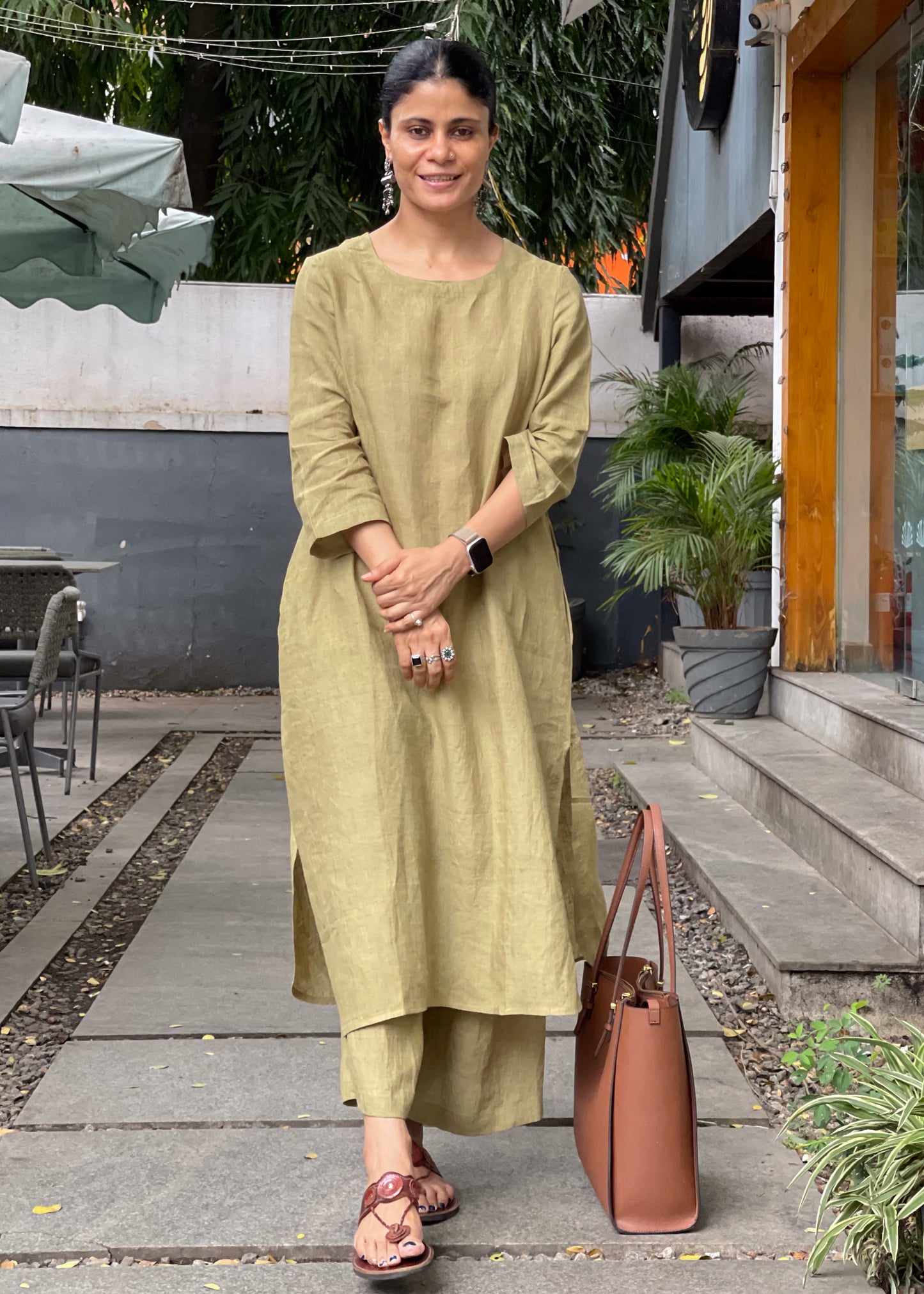 Handwoven Linen Co- ord set