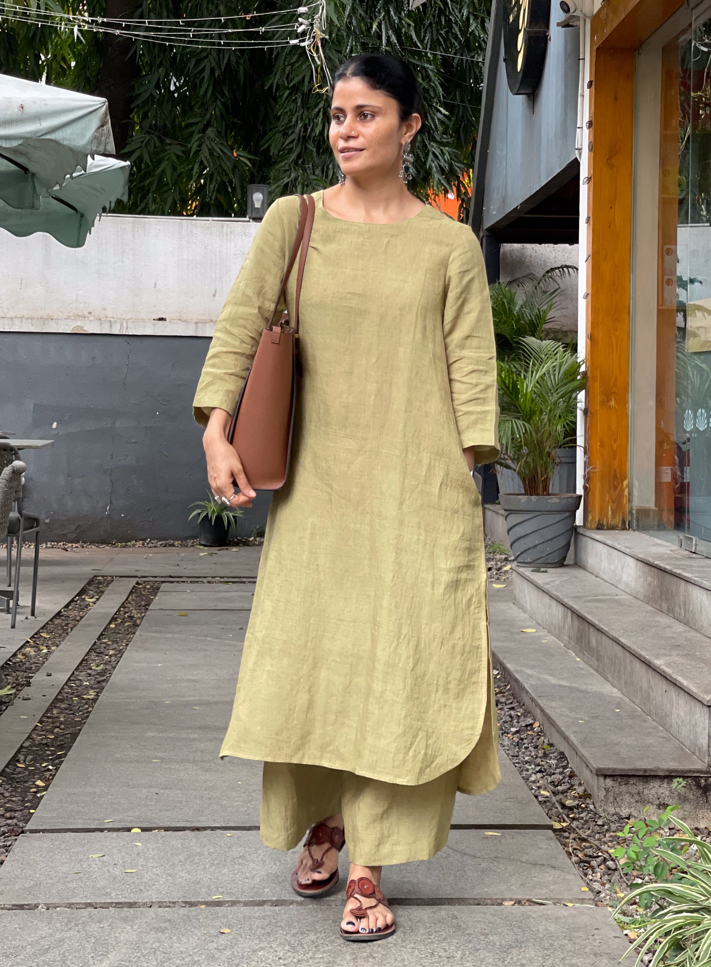 Handwoven Linen Co- ord set