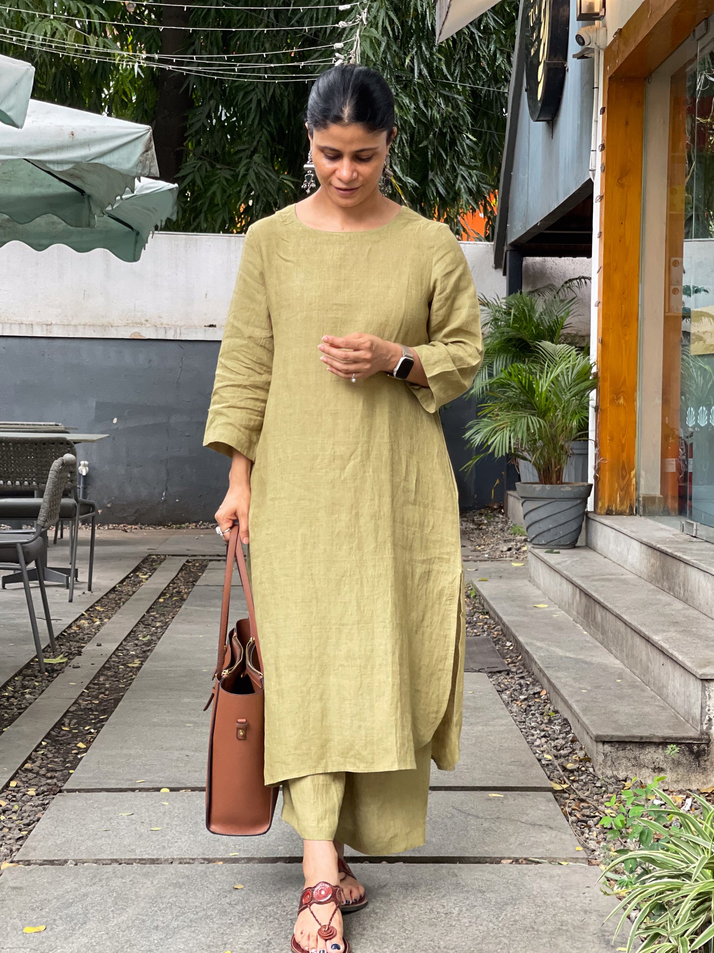 Handwoven Linen Co- ord set