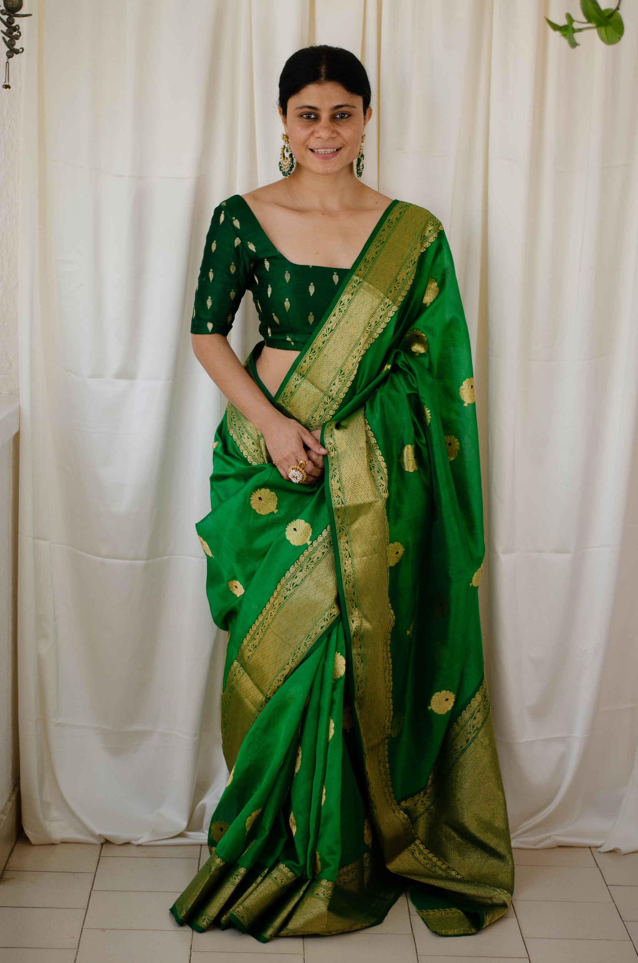 Contrast color pure mysore silk saree – www.vannamayil.com