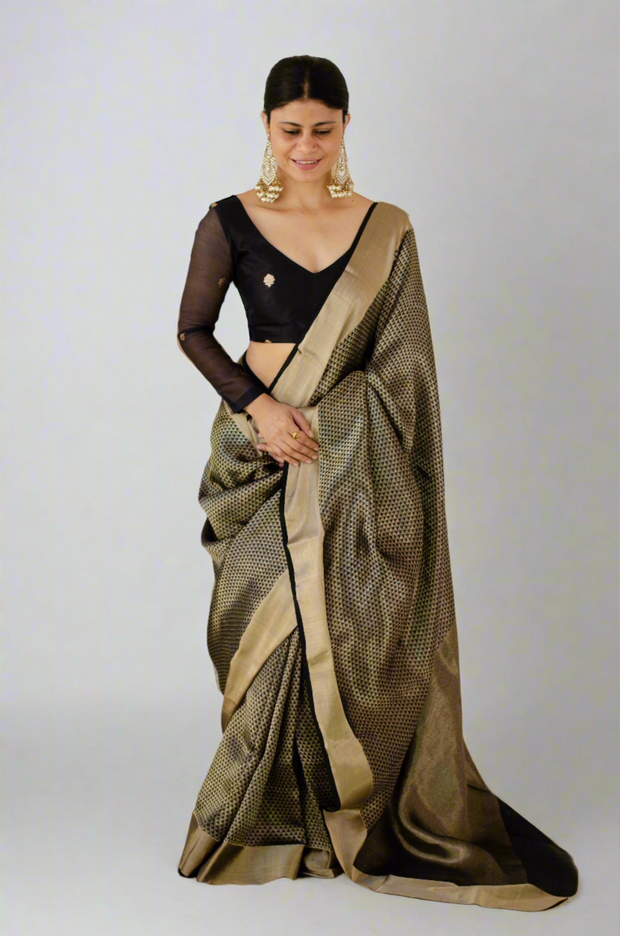 Mull Cotton Sarees in handmade shibori – Chakori Ethnic