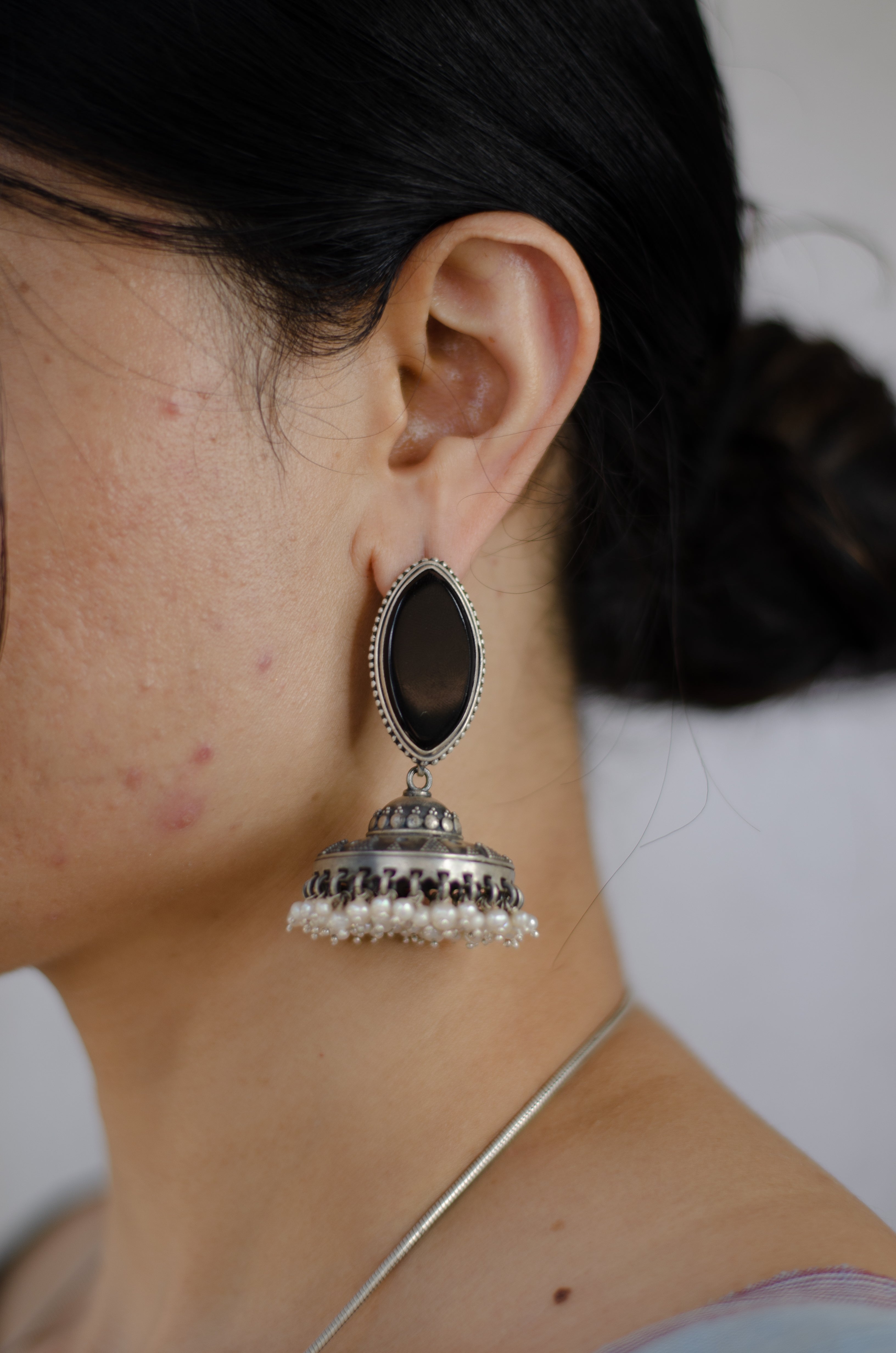 German Silver Ethnic Earrings In Sale For Women & Girls