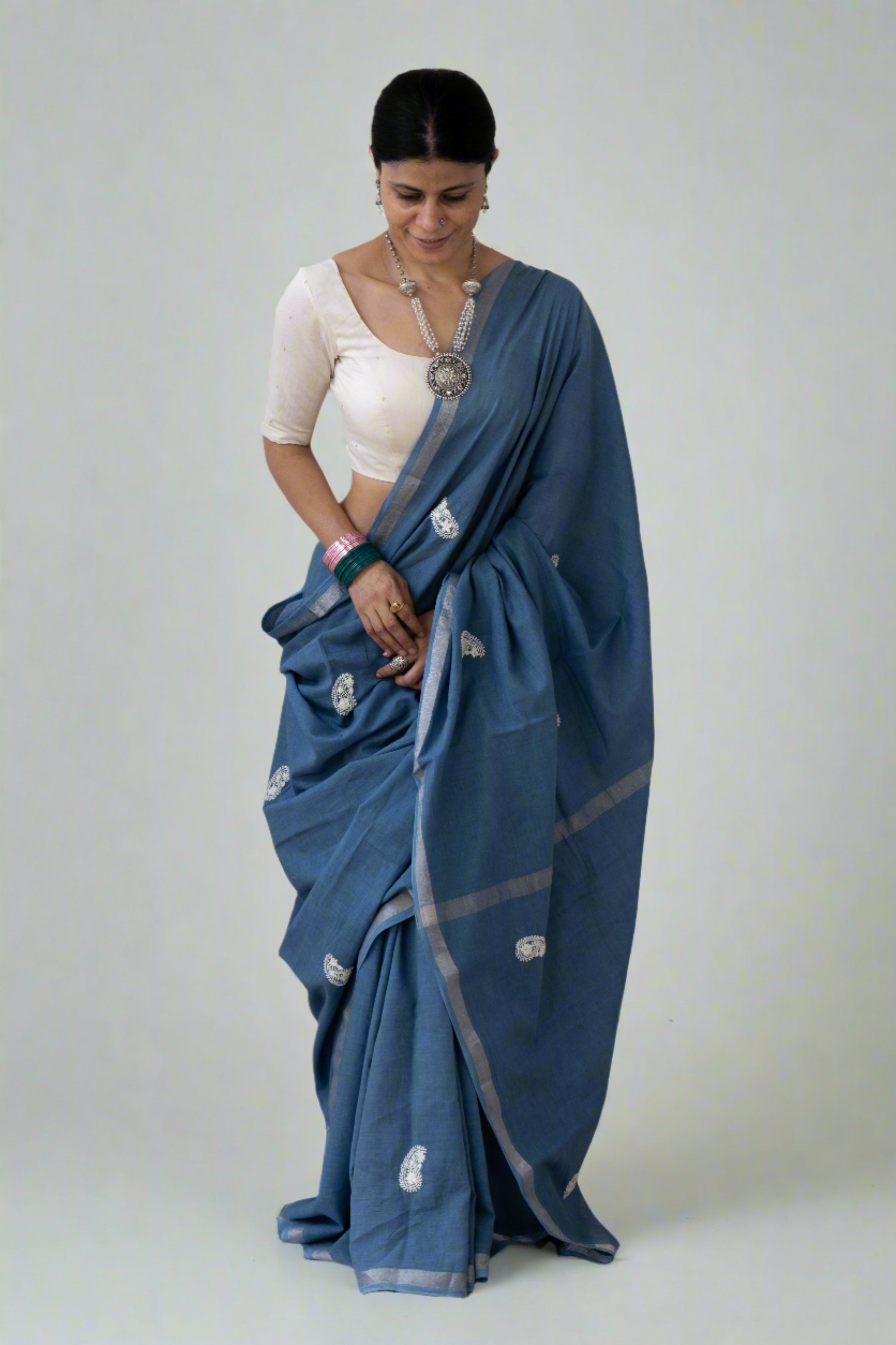 Ronisha Ekta Stylish Ethnic Wear Cotton Silk Saree Collection